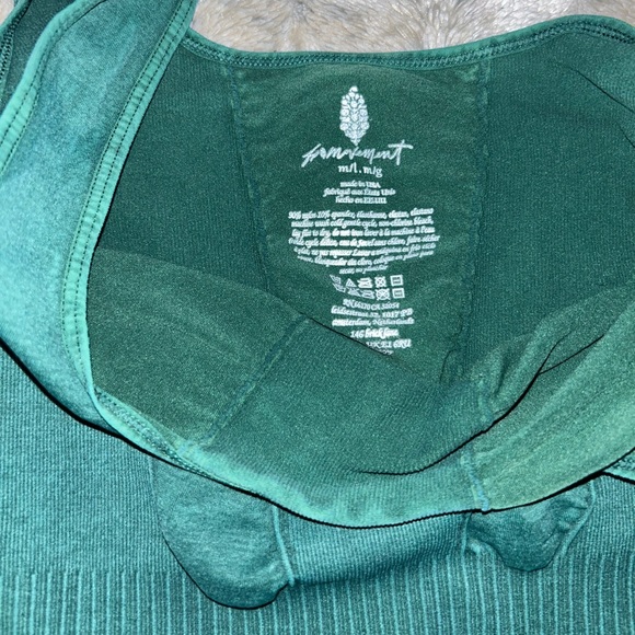 🆕 NWOT Free People Movement | Good Karma Flared Onesie | Ivy Green - Picture 15 of 15